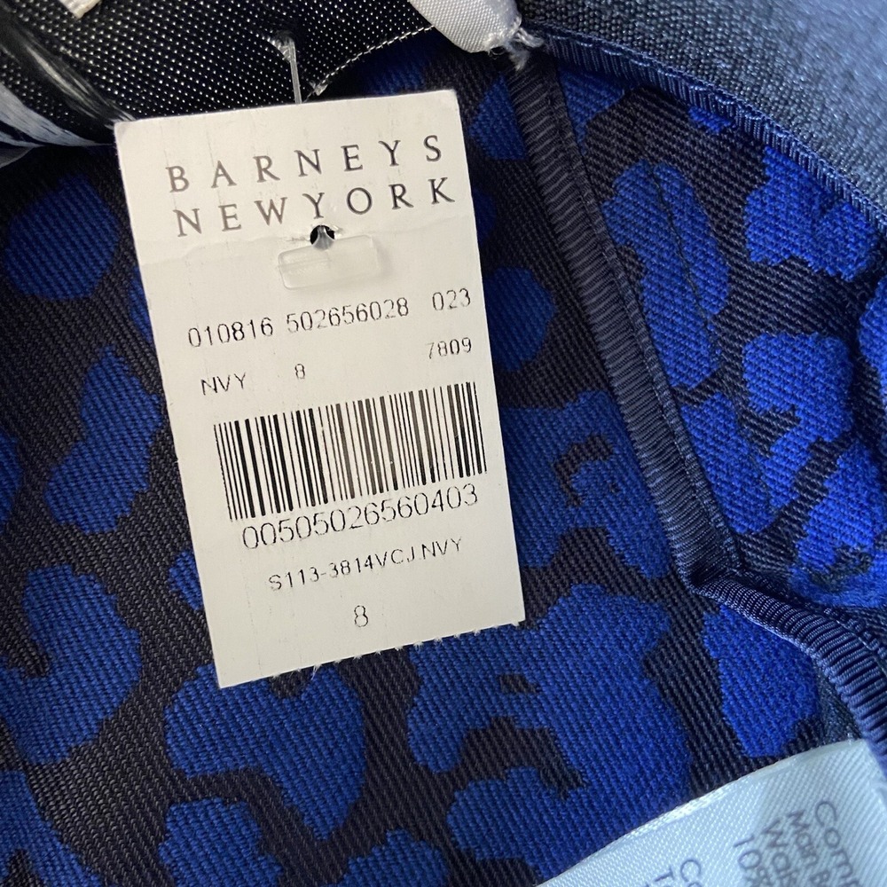 NWT 3.1 Phillip Lim Navy Blue & Black Cheetah Print Skirt Sz 8 MSRP $350 - Picture 7 of 9